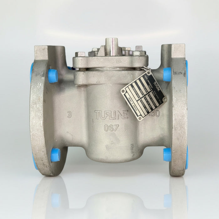 Valvula Macho De 3  Inoxidable Tufline