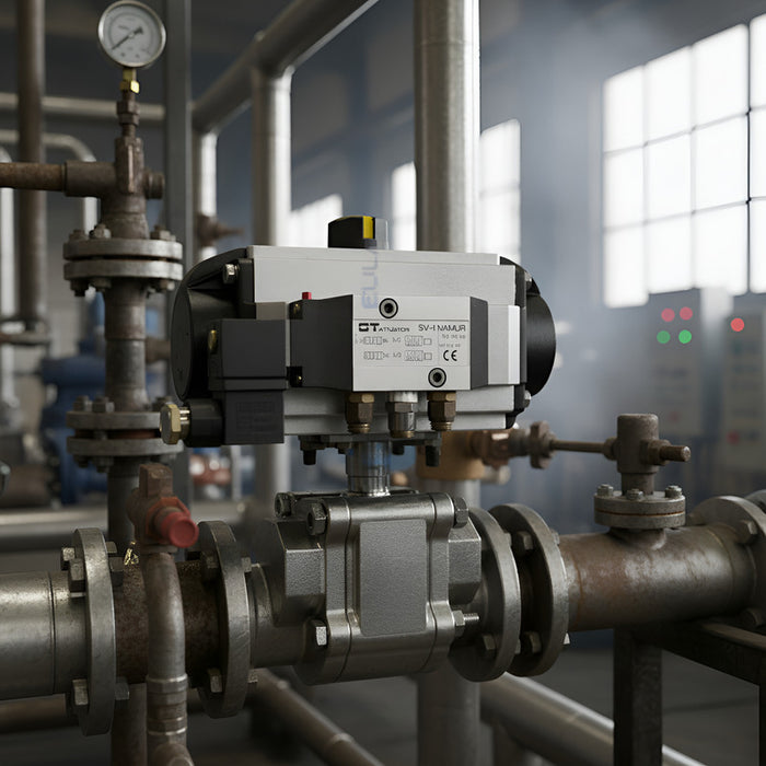 Válvula De Bola De 1-1/2 Con Actuador Neumático Worcester