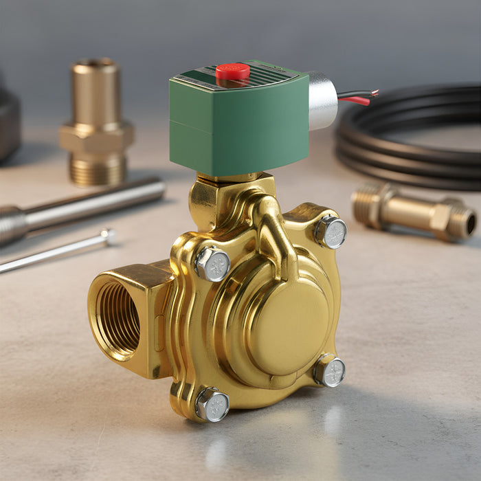 Valvula Solenoide De 1-1/2  Asco 110v Usos Generales N/c