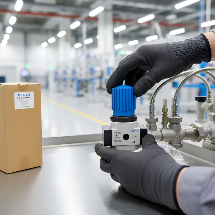 Válvula Reguladora De Aire 3/4 Marca Festo