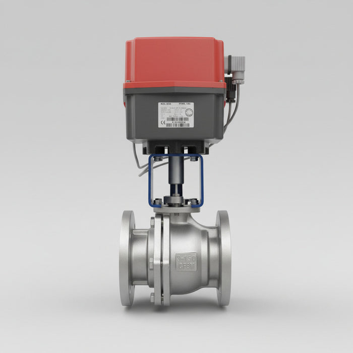 Válvula De Esfera De 3 Inoxidable Con Actuador Eléctrico