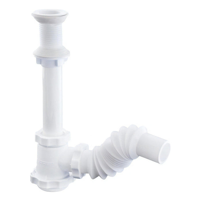 Céspol Lavabo Flexible Bote Chico Accesorio 3701 Urrea Color Blanco